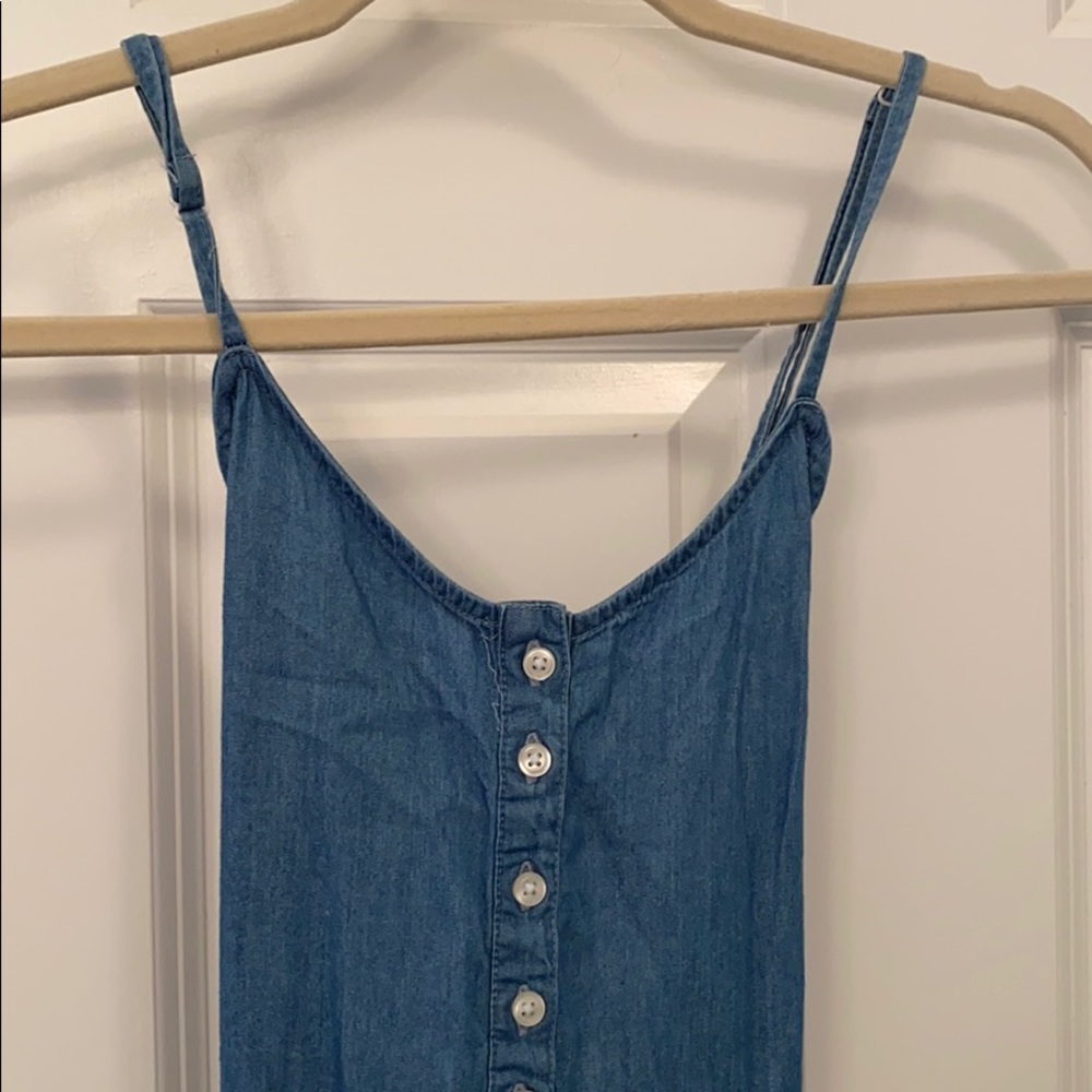 Denim sun dress Juniors Sz S. EUC SFH